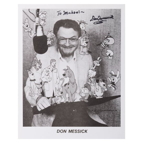 A Don Messick Signed Hanna-Barbera Photo.