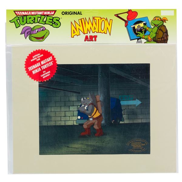 A "Teenage Mutant Ninja Turtles" Rocksteady Original Production Cel.
