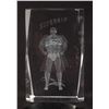 Image 1 : A Superman Laser Etched Glass Paperweight.