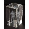 Image 3 : A Superman Laser Etched Glass Paperweight.