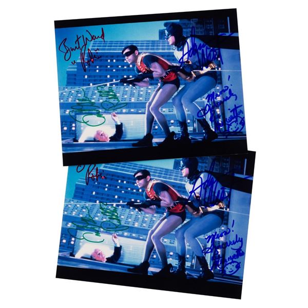A Pair of Multi-Signed "Batman" Photos.