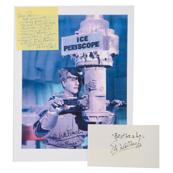 An Eli Wallach Signed Mr. Freeze Publicity Photo.