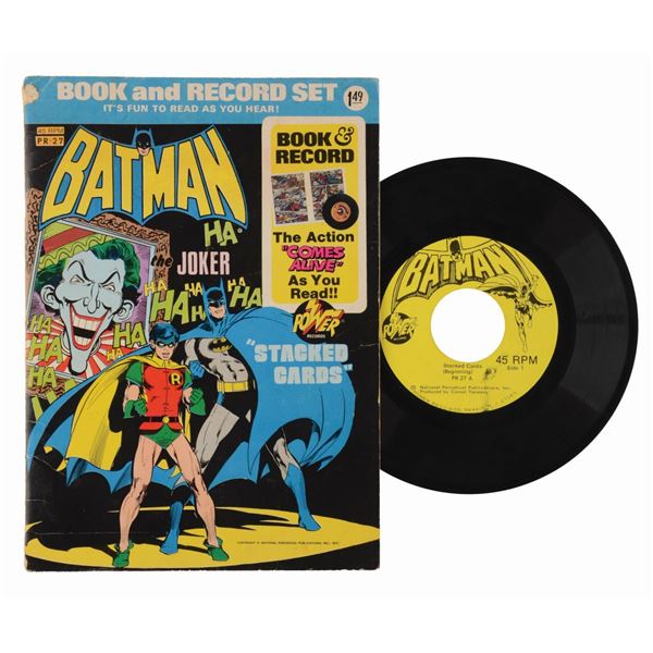 A Batman "Stacked Cards" Book and Record Set.