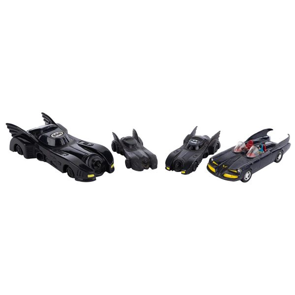 A Collection of Batmobile Toys.