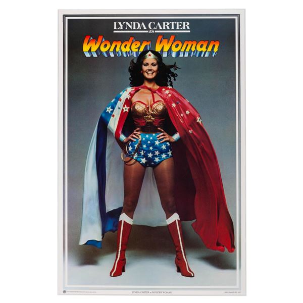 A Wonder Woman Lynda Carter Merchandise Poster.