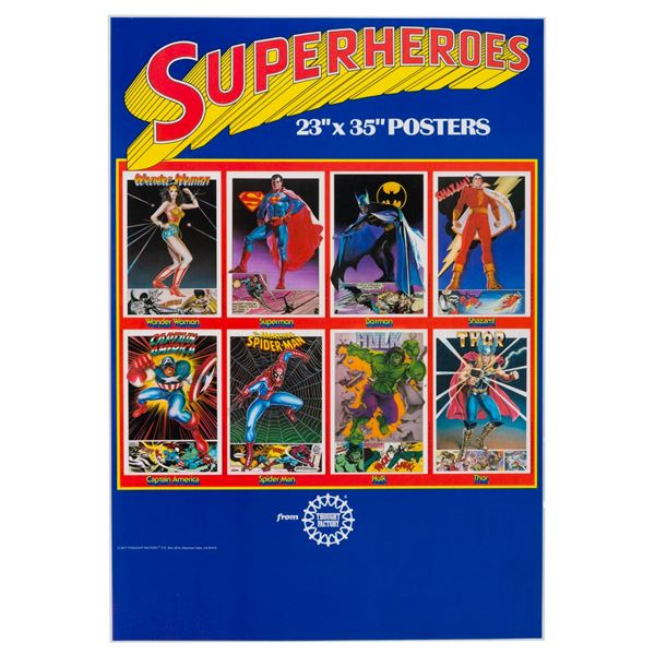 A Rare Superhero Posters Store Display.