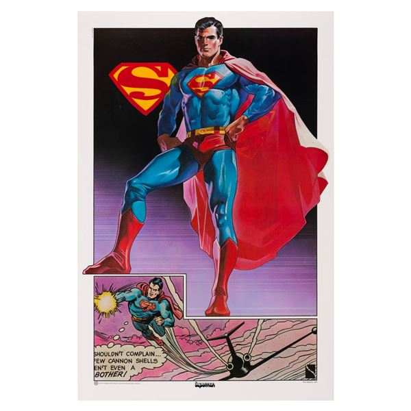 A 1977 Superman Laminated Poster.