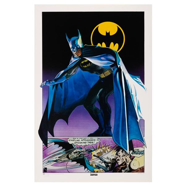 A 1977 Batman Laminated Poster.