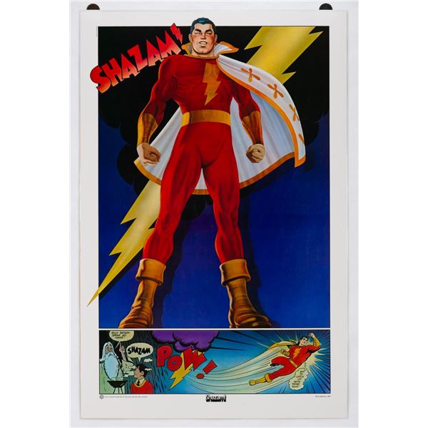 A Shazam! Laminated Poster.