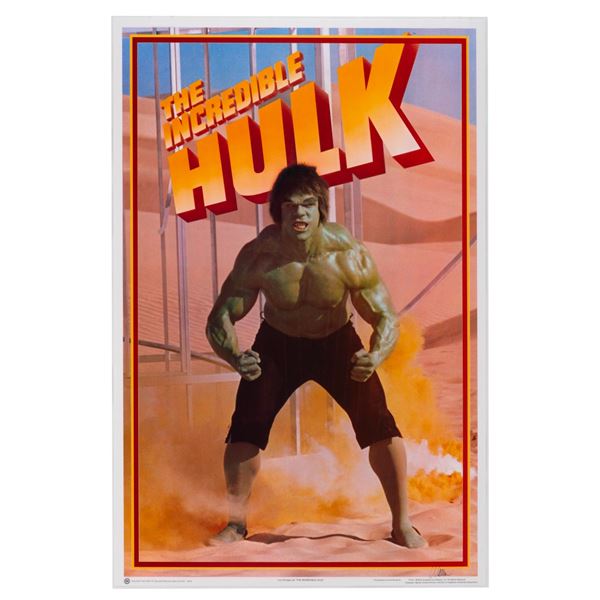 A The Incredible Hulk Merchandise Poster Sample.