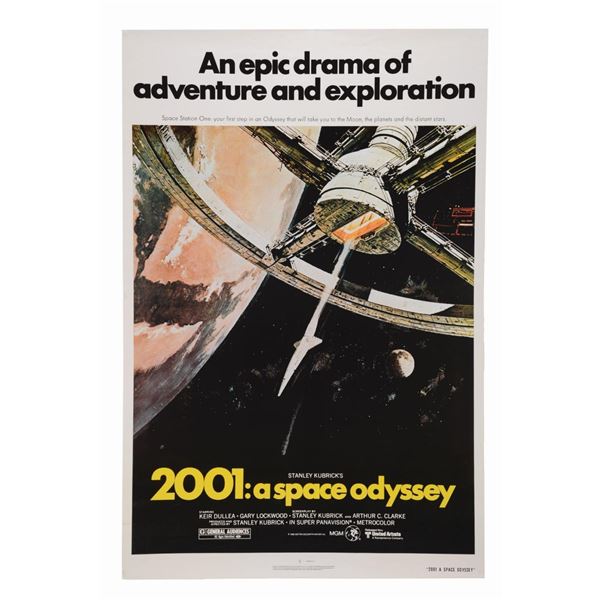 A "2001: A Space Odyssey" Reissue One-Sheet.