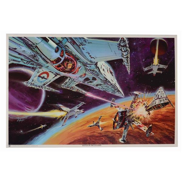 A Battle Of The Galaxies Merchandise Poster Sample.