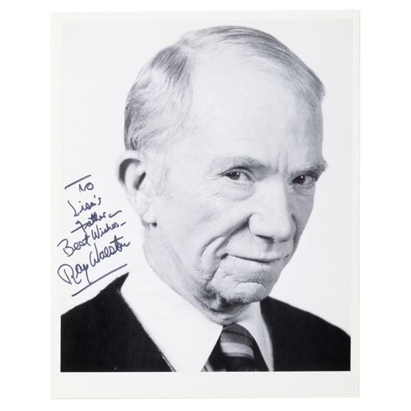 A Signed Ray Walston Headshot.