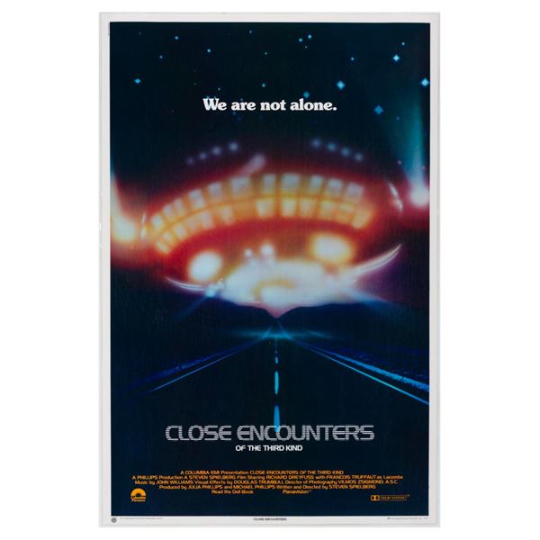 A Close Encounters of The Third Kind Merchandise Poster Sample.