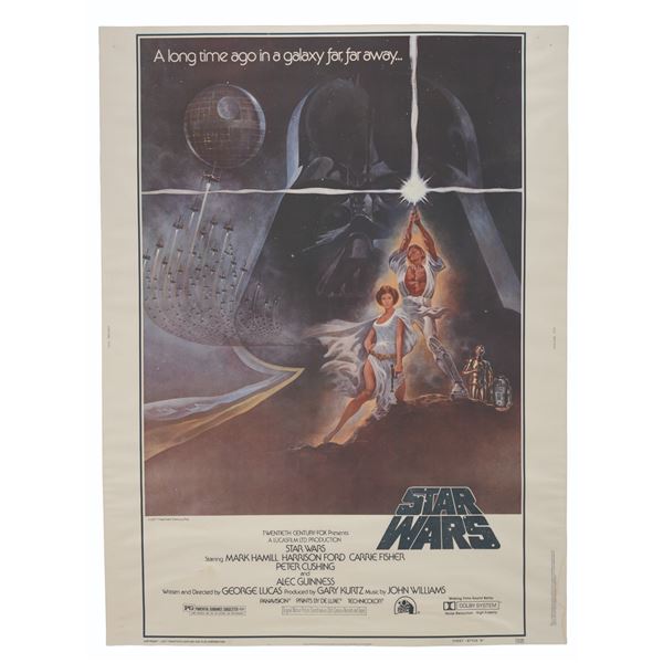 A Trimmed Style A "Star Wars" One-Sheet.