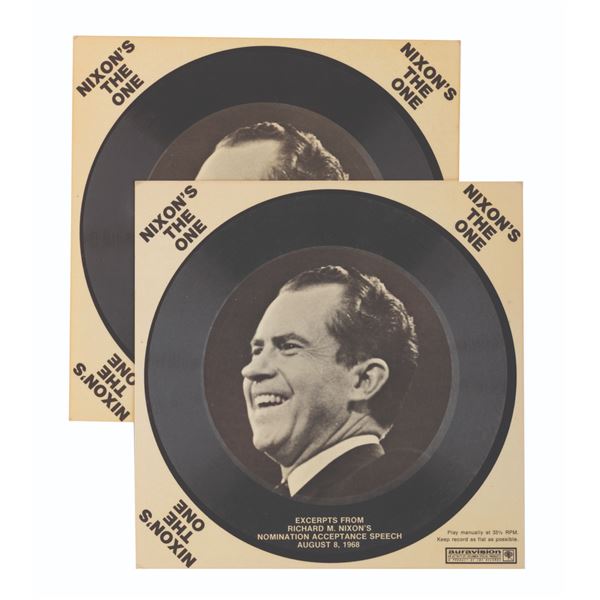 A Pair of 1968 Richard Nixon Acceptance Speech Records.