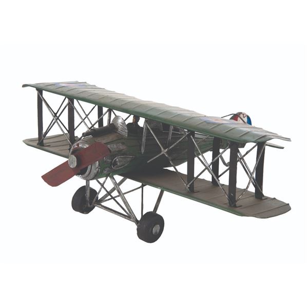 A Metal WWI Bi-Plane Model.