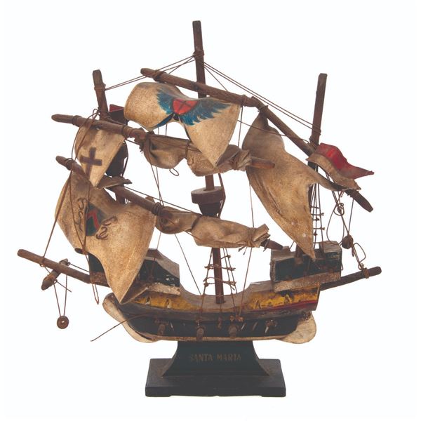 A Santa Maria Model Ship.