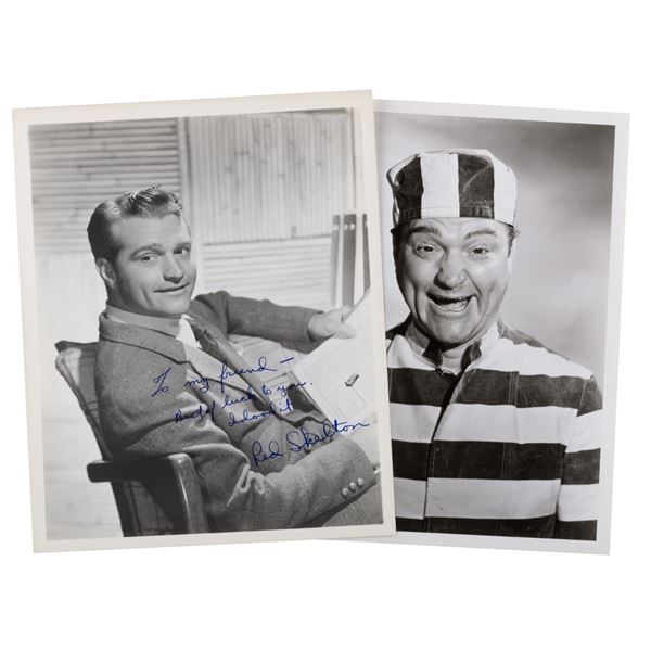 A Pair of Red Skelton Photos with a Signature.