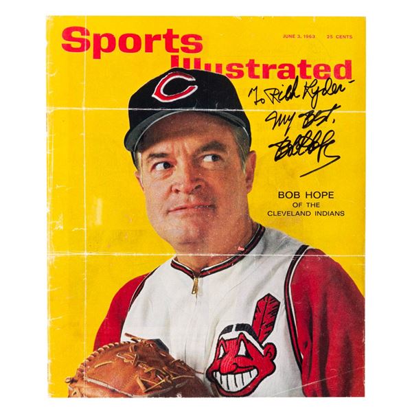 A Bob Hope Signed Sports Illustrated Cover.