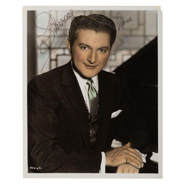 A Signed Liberace Headshot.
