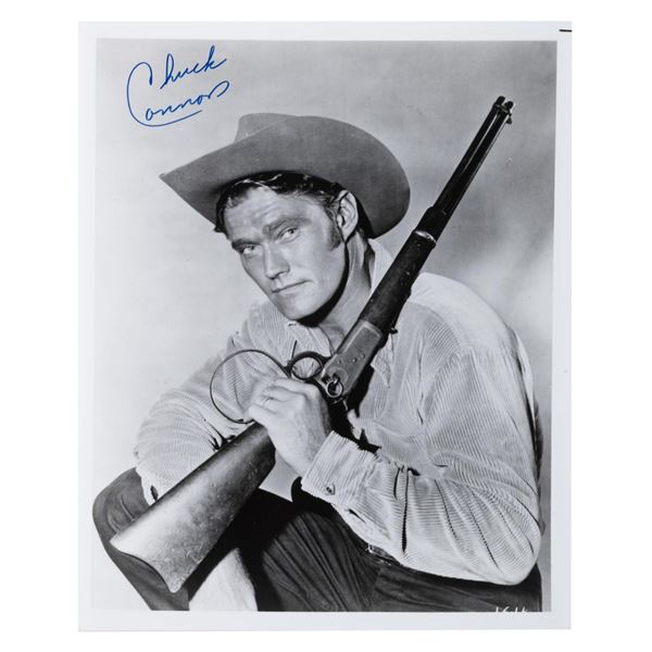 A Signed Chuck Connors "The Rifleman" Photo.