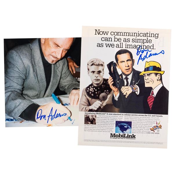 A Pair of Don Adams Signatures.