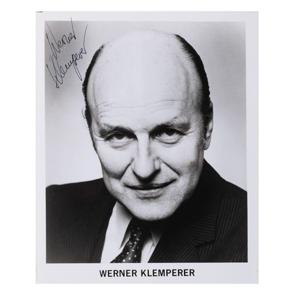 A Signed Werner Klemperer Headshot.