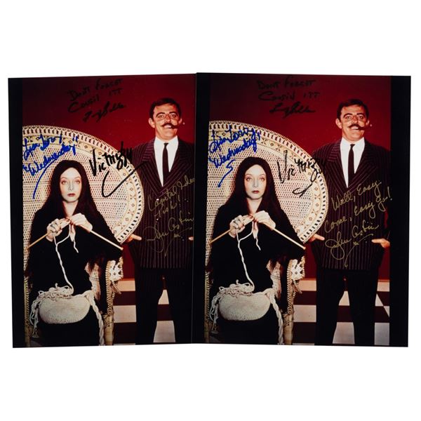 A Pair of Multi-Signed "The Addams Family" Publicity Photos.