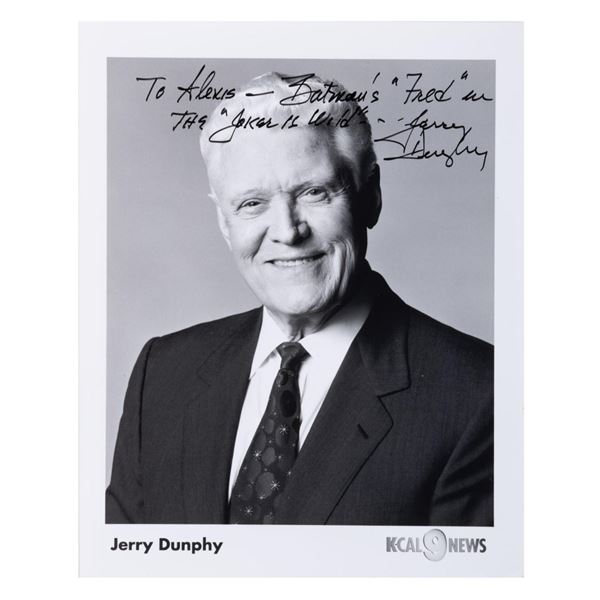 A Jerry Dunphy Signed Photo.