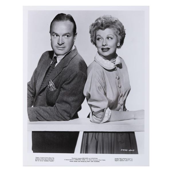 A Bob Hope & Lucille Ball "Sorrowful Jones" Publicity Photo.