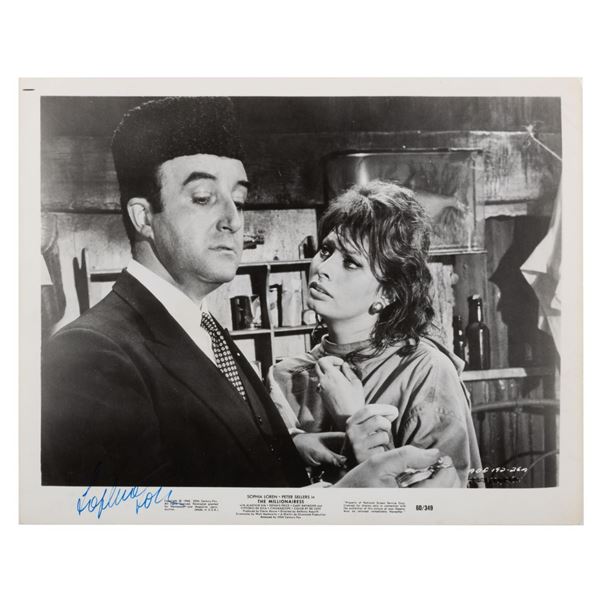 A Sophia Loren-Signed "The Millionairess" Photo.