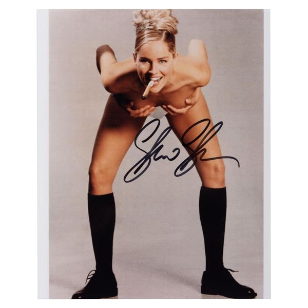 A Signed Sharon Stone Photo.