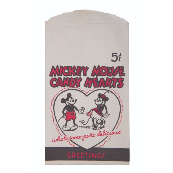 A Mickey Mouse Candy Hearts Bag.