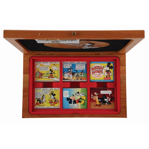 A Mickey Mouse Picture Cards and Album Reproduction Box Set.