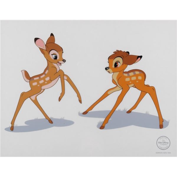 A Framed "Bambi" Sericel.