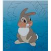 Image 1 : A "Bambi" Thumper Sericel with Ollie Johnston Signature.
