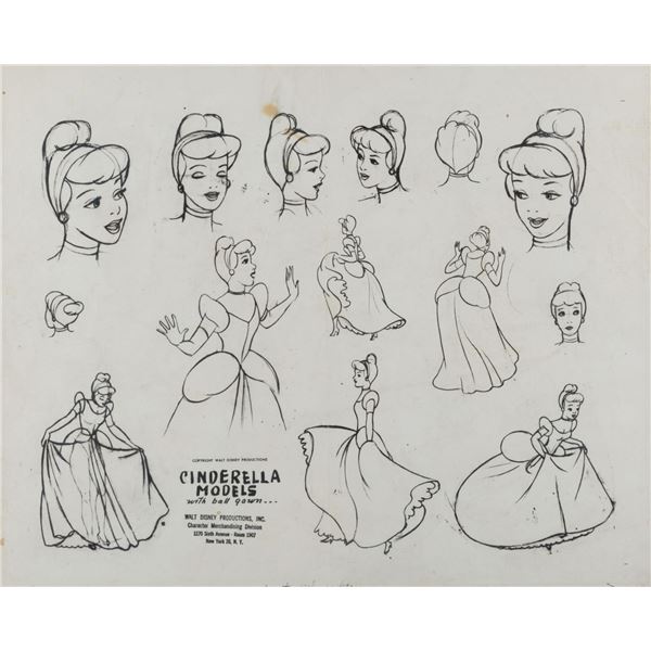 A Cinderella Photostat Model Sheet.