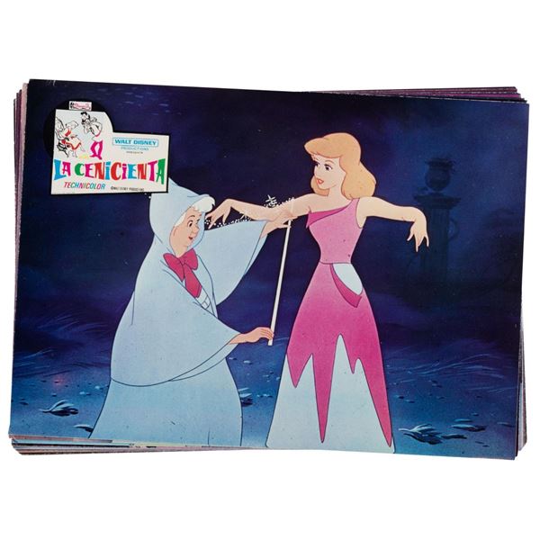 A Set of 1970s Spanish Re-Release "Cinderella" Lobby Cards.