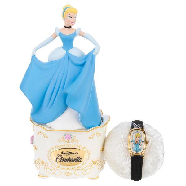 A "Cinderella" Ladies Watch and Figural Box.