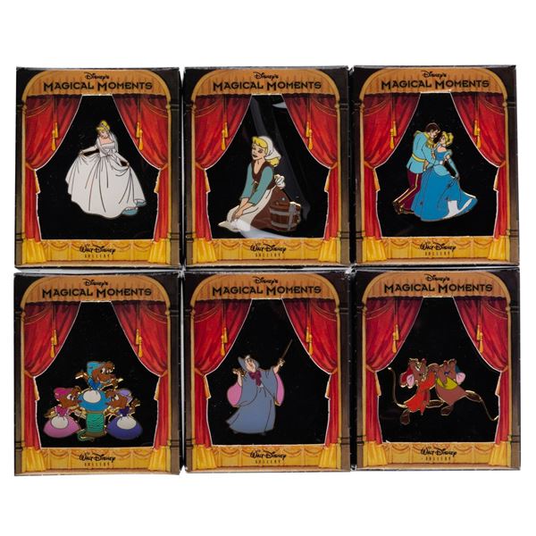 A Set of "Cinderella" Magical Moments Boxed Pins.