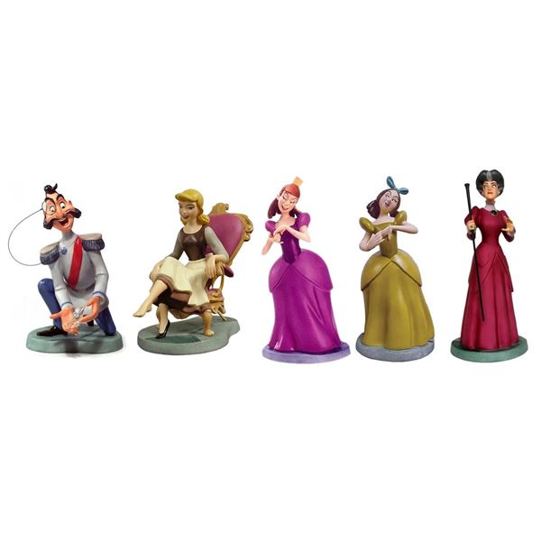 A WDCC "Cinderella" Slipper Fitting Figurine Set.