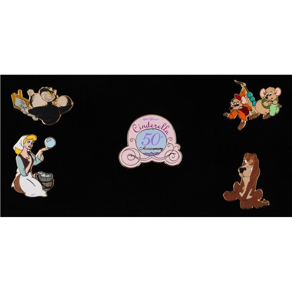 A Set of "Cinderella" 50th Anniversary Pins