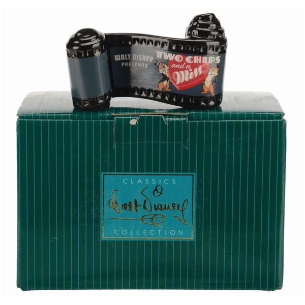 A WDCC "Two Chips and a Miss" Title Scroll.