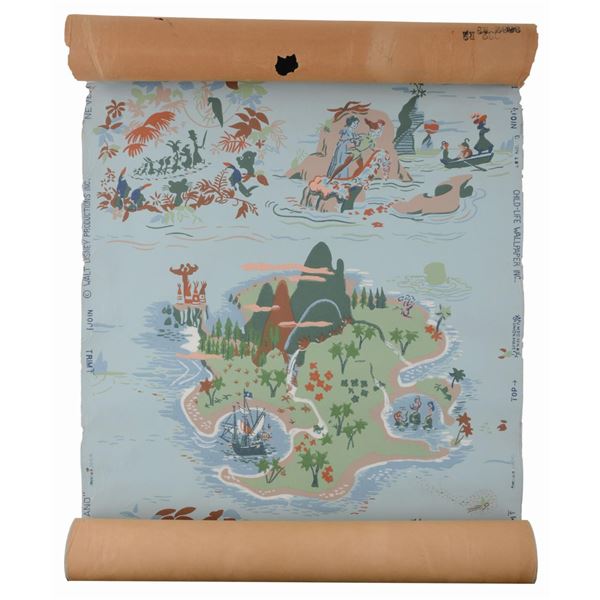 Four Rolls of 1950s "Peter Pan" Wallpaper.