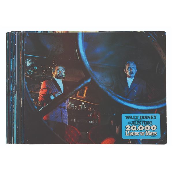 A Large Set of "20,000 Leagues Under the Sea" French Reissue Lobby Cards.