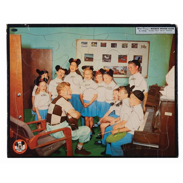 A 1956 Mickey Mouse Club Tray Puzzle.