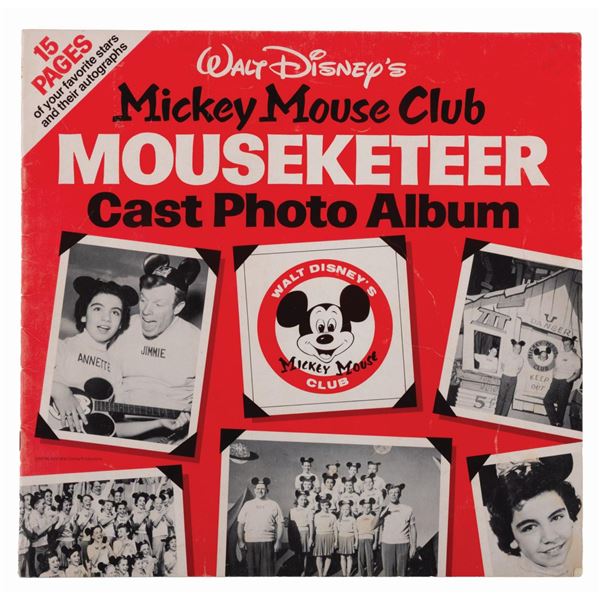A Walt Disney's Mouseketeer Cast Photo Album.