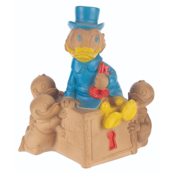A 1961 Vinyl Scrooge McDuck Toy.