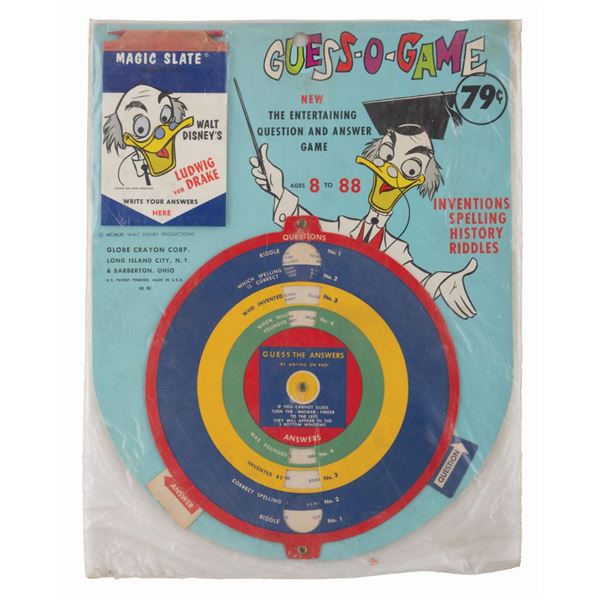 A Ludwig Von Drake Guess-O-Game.